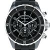 Reloj Chanel J12 Chronographe de cerámica negra y acero Circa 2010 - 00pp thumbnail