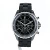 Reloj Chanel J12 Chronographe de cerámica negra y acero Circa 2010 - 360 thumbnail