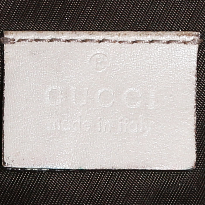 Bolsito de mano Gucci  en cuero Monogram beige - Detail D3