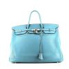 Hermes Kelly 40 cm handbag in blue jean togo leather - 360 thumbnail