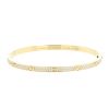 Cartier Love pavé bracelet in yellow gold and diamonds, size 17 - 00pp thumbnail