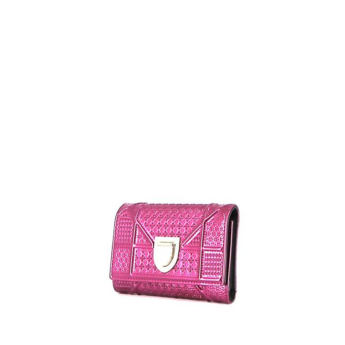 Wallet on chain diorama leather handbag Dior Pink in Leather - 31373642
