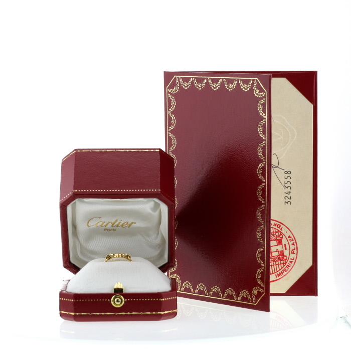 Sortija Cartier Inde Mystérieuse de oro amarillo y diamantes - Detail D2