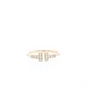 Anello Tiffany & Co Wire modello piccolo in oro rosa e diamanti - 360 thumbnail