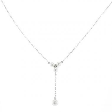 Collar Mikimoto  de oro blanco y perlas cultivadas