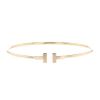 Open Tiffany & Co Wire small model bracelet in pink gold - 00pp thumbnail