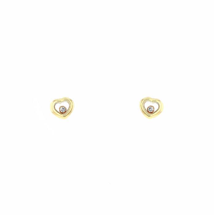Paire de boucles d'oreilles Expédition sous 24h en or jaune et diamants - 00pp