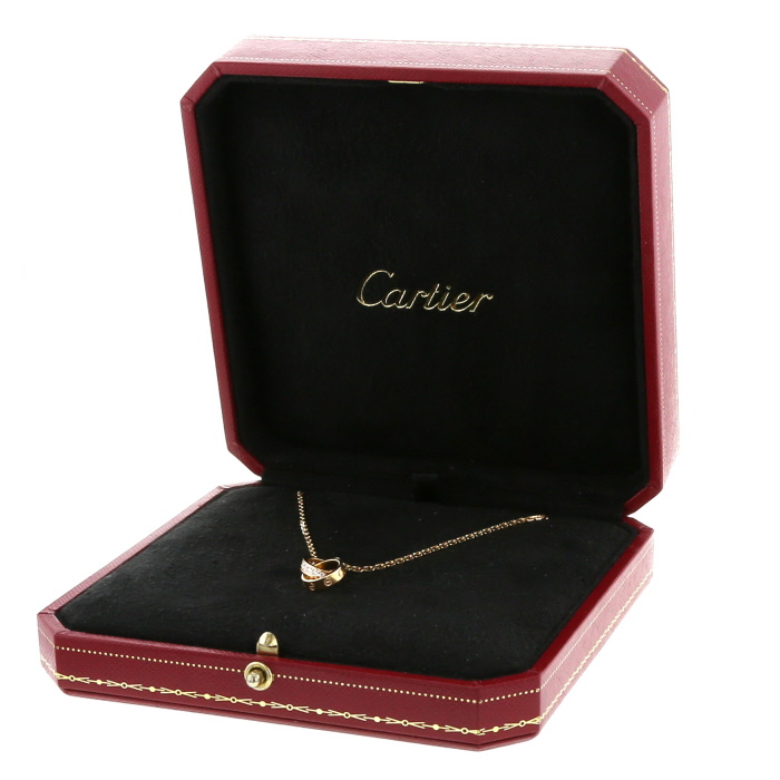 Collar Cartier Love de oro rosa y diamantes - Detail D2