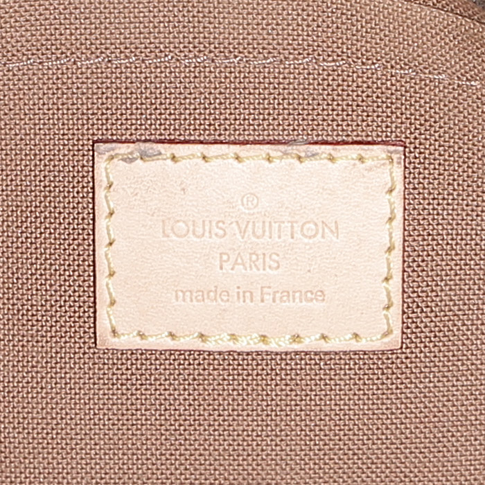 Louis Vuitton Multi-Pochette Accessoires shoulder bag in brown monogram canvas and natural leather - Detail D4
