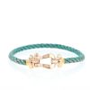 Fred Force 10 bracelet in pink gold and stainless steel - 360 thumbnail