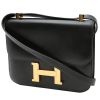 Bolso de mano Hermès Constance en cuero box negro - 00pp thumbnail
