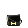 Bolso de mano Hermès Constance en cuero box negro - 360 thumbnail