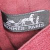 Sac cabas Hermès  Amedaba en toile et cuir rouge - Detail D3 thumbnail