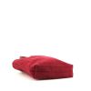 Sac cabas Hermès  Amedaba en toile et cuir rouge - Detail D4 thumbnail