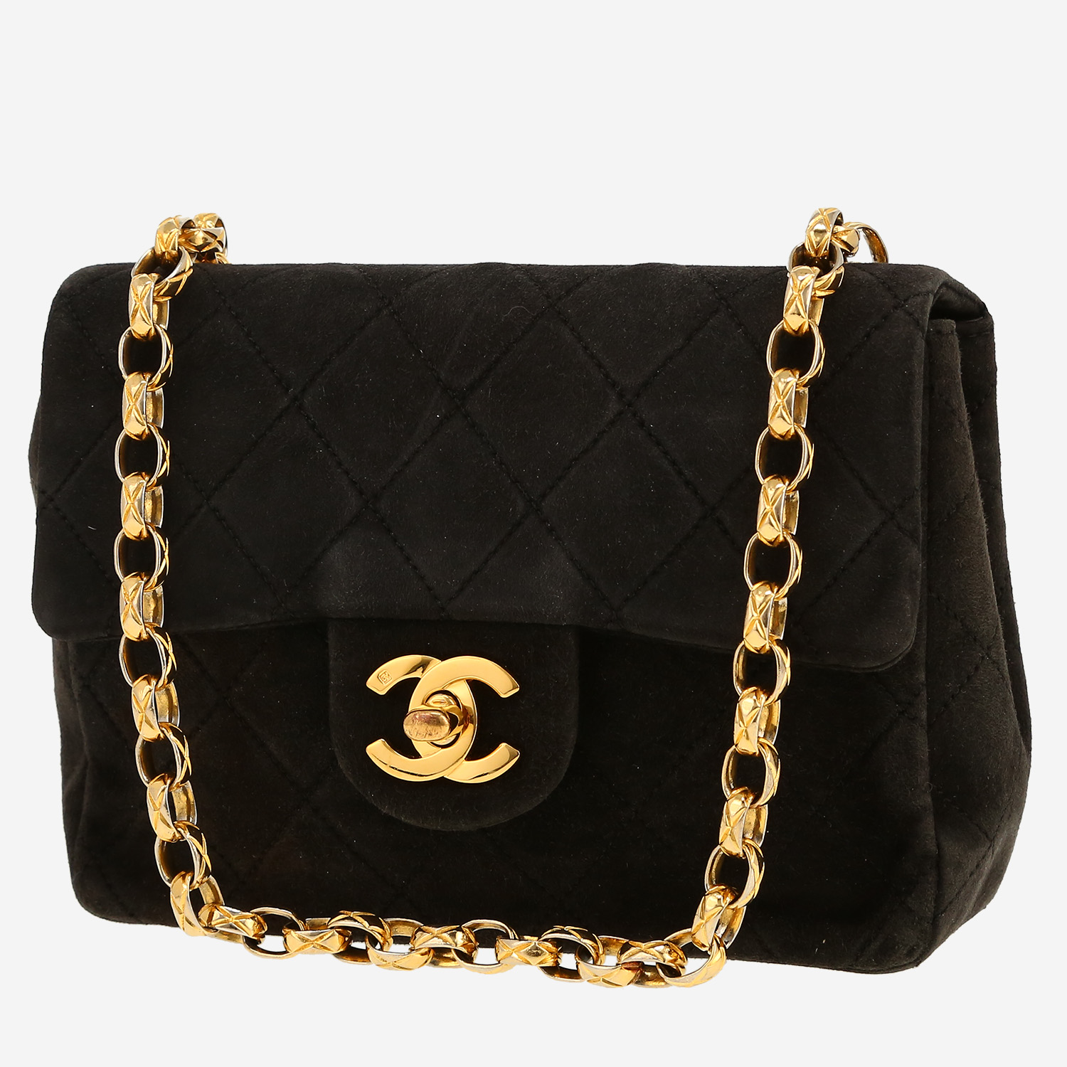 Chanel  Mini Timeless shoulder bag  in black doblis calfskin