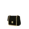 Bolso bandolera Chanel  Mini Timeless en ante acolchado negro - 00pp thumbnail
