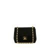 Bolso bandolera Chanel  Mini Timeless en ante acolchado negro - 360 thumbnail