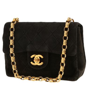 Chanel  Mini Timeless shoulder bag  in black doblis calfskin