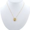 Cartier Amulette linked necklace in yellow gold and diamond - 360 thumbnail