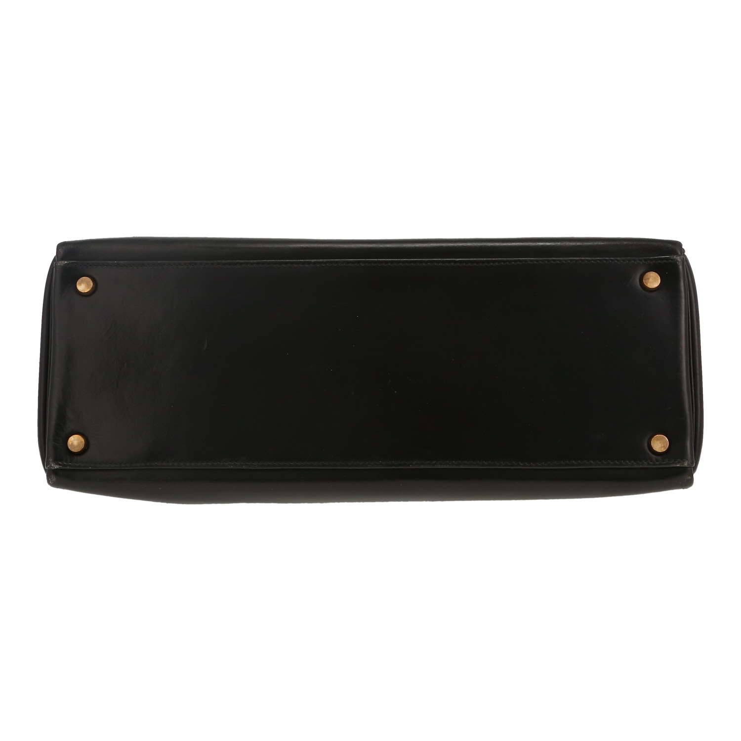 Hermès  Kelly 35 cm handbag  in black box leather - Detail D1