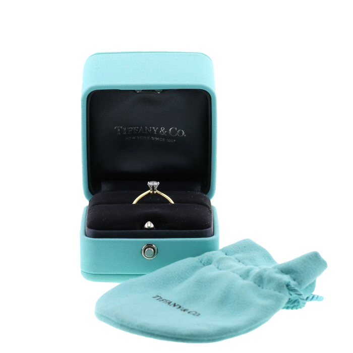 Tiffany & Co Setting ring in yellow gold, platinium and diamond - Detail D2