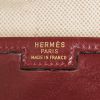 Hermès  Jige pouch  in burgundy box leather - Detail D3 thumbnail