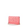 Borsa/pochette Chanel Wallet on Chain in pelle trapuntata rosa - 00pp thumbnail