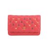 Sac/pochette Chanel Wallet on Chain en cuir matelassé rose - 360 thumbnail
