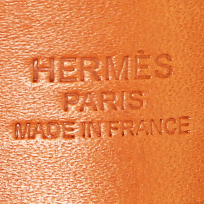 Hermès  Cabag shopping bag  in navy blue canvas  and natural leather - Detail D4
