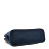 Sac cabas Hermès  Cabag en toile bleu-marine et cuir naturel - Detail D5 thumbnail
