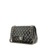 Chanel  Timeless Jumbo shoulder bag  in black quilted leather - 00pp thumbnail