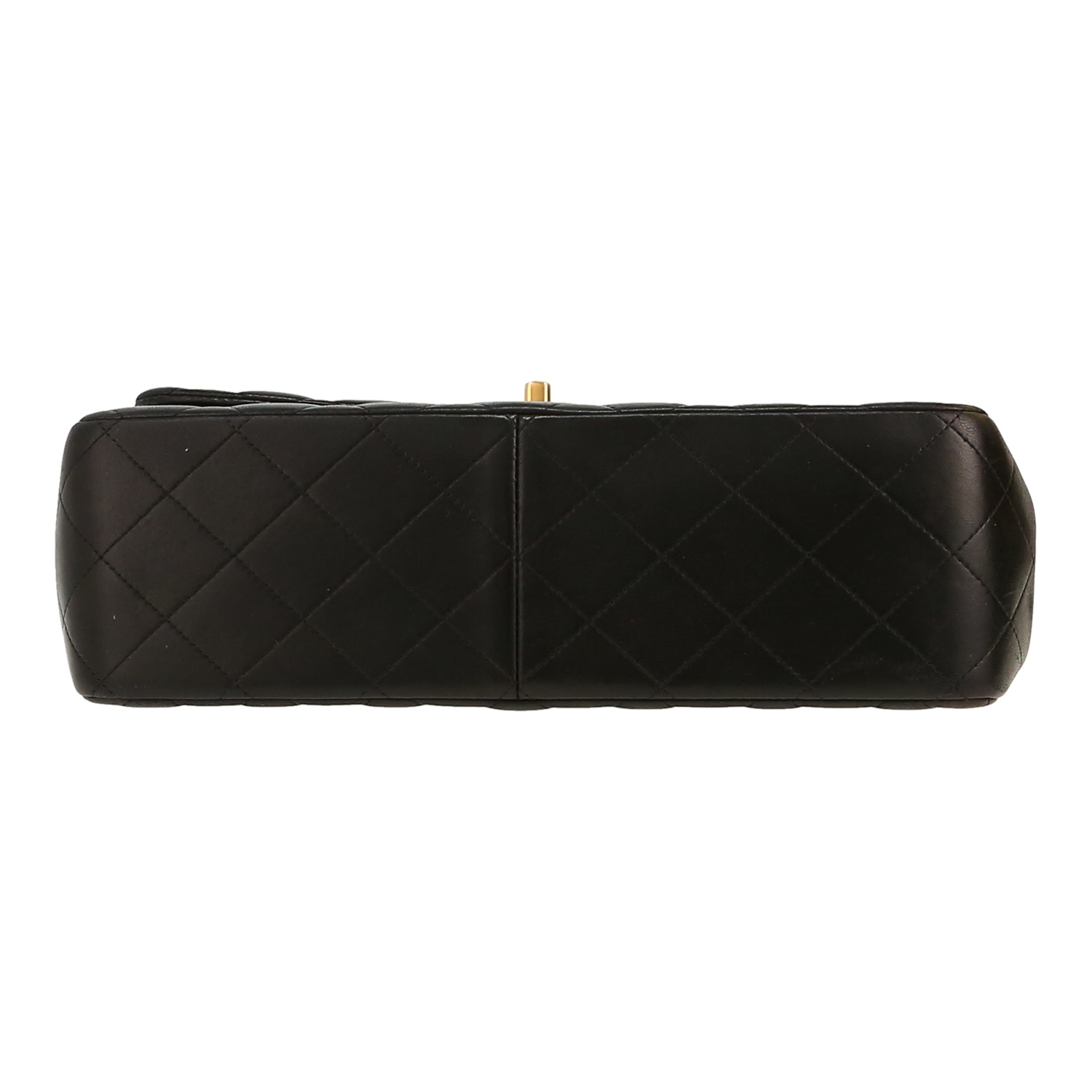 Bolso bandolera Chanel  Timeless Jumbo en cuero acolchado negro - Detail D1