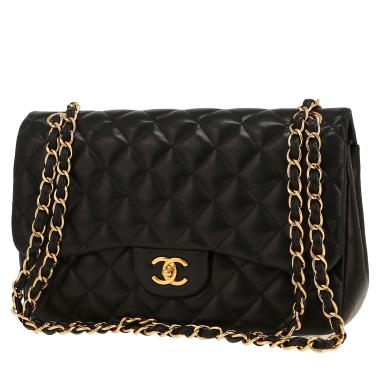 Sac bandoulière Chanel  Timeless Jumbo en cuir matelassé noir