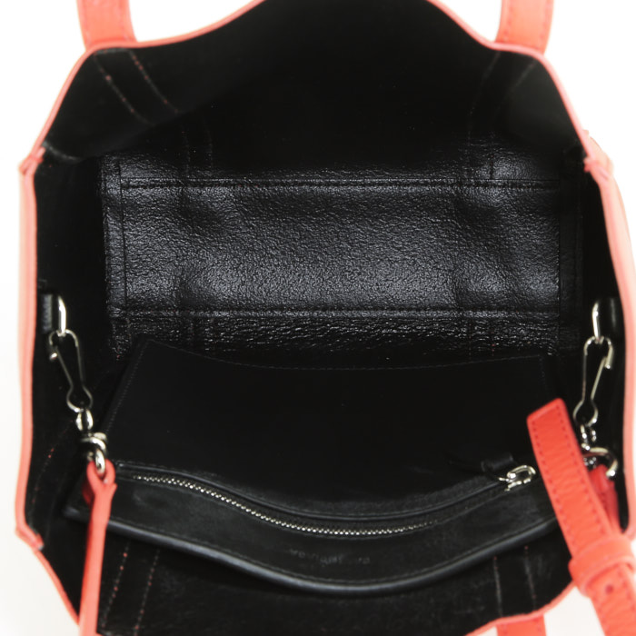 Sac bandoulière Balenciaga  petit  en cuir rouge - Detail D3