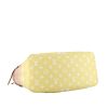 Louis Vuitton  Neverfull Editions Limitées By the pool medium model  shopping bag  in yellow and pink shading  monogram canvas  and natural leather - Detail D4 thumbnail
