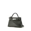 Hermès  Kelly 20 cm shoulder bag  in black epsom leather - 00pp thumbnail