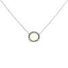 Pomellato Colpo Di Fulmine necklace in white gold, peridot and diamonds - 00pp thumbnail