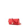 Pochette-ceinture Chanel Clips en cuir matelassé rouge - 00pp thumbnail