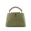 Borsa Louis Vuitton  Capucines BB in pelle taurillon clemence verde kaki - 360 thumbnail