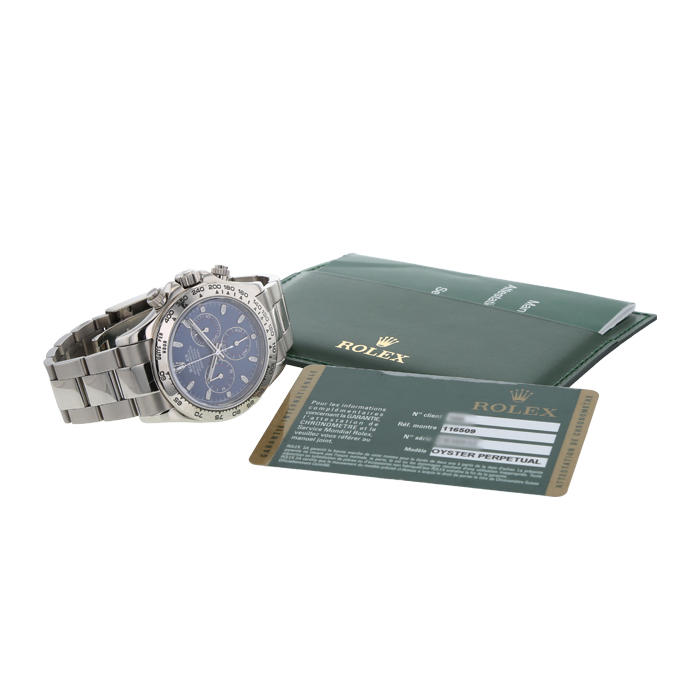 Montre Rolex Daytona Automatique en or blanc Ref: Rolex - 116509  Vers 2007 - Detail D2