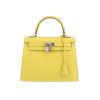Hermès  Kelly 25 cm handbag  in yellow Lime epsom leather - 360 thumbnail