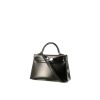 Hermès Kelly 20 cm handbag in black box leather - 00pp thumbnail