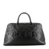 Bolsa de viaje Chanel Cambon en cuero acolchado negro - 360 thumbnail
