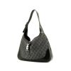 Gucci Jackie vintage handbag  in grey monogram canvas  and black leather - 00pp thumbnail