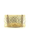 Bolso de mano Chanel 2.55 en cuero acolchado dorado - 360 thumbnail