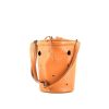 Hermès  Mangeoire shoulder bag  in gold box leather - 00pp thumbnail