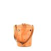 Hermès  Mangeoire shoulder bag  in gold box leather - 360 thumbnail
