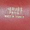 Sac bandoulière Hermès  Evelyne petit modèle  en cuir box bordeaux - Detail D3 thumbnail