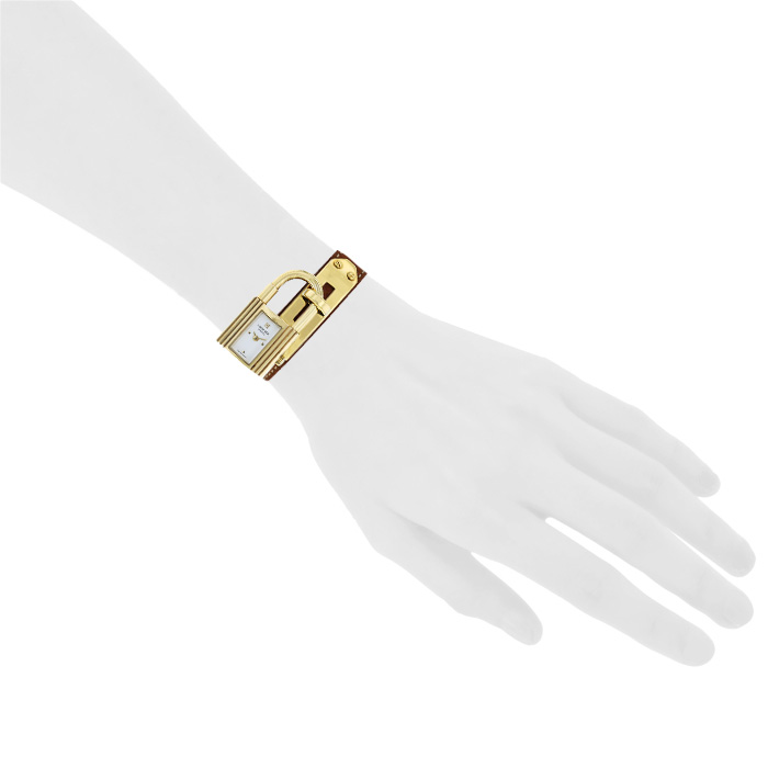Hermes Kelly-Cadenas watch in gold plated Circa  1990 - Detail D1