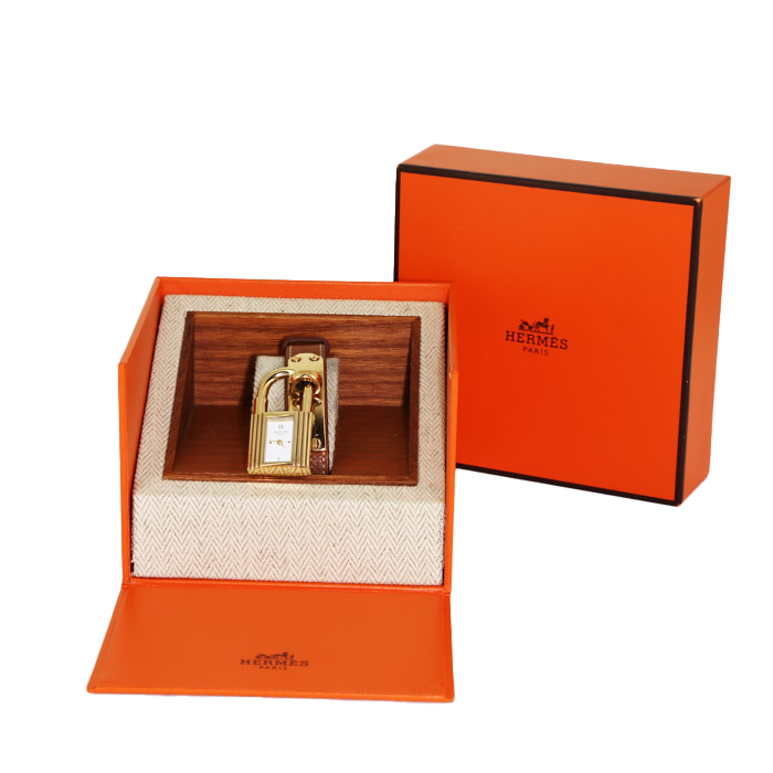 Reloj Hermes Kelly-Cadenas de oro chapado Circa  1990 - Detail D2